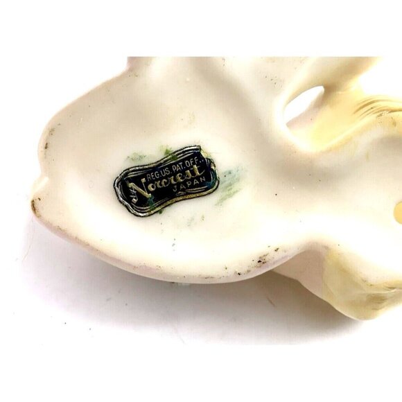 Norcrest Angels Cherub Porcelain Wall Hanging Set 2 Labels Vintage Japan 4.5" - Picture 13 of 13